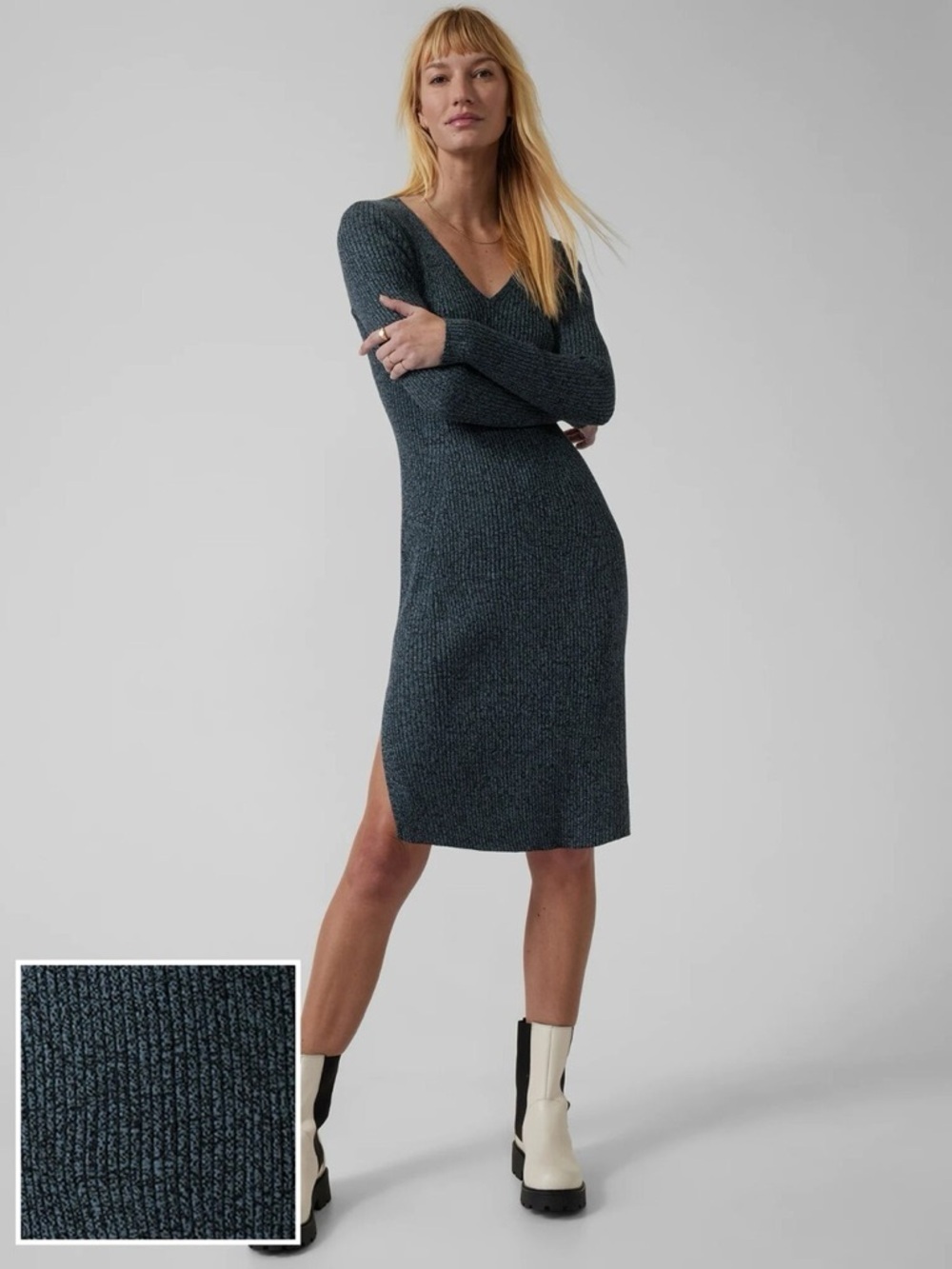 Athleta Reverie Sweater Dress Size Large